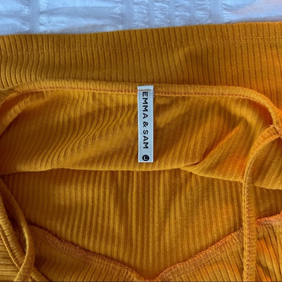 Emma and Sam Ribbed Cropped Tank Top - Picture 3 of 3